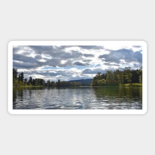 Paddling on the Shuswap River Sticker